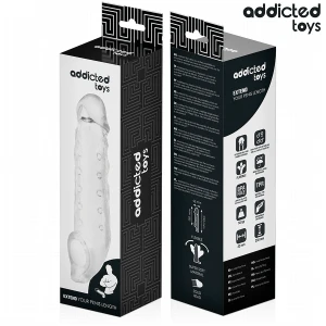 ADDICTED TOYS - GAINE PÃNIS TRANSPARENTE TAILLE M 27 CM